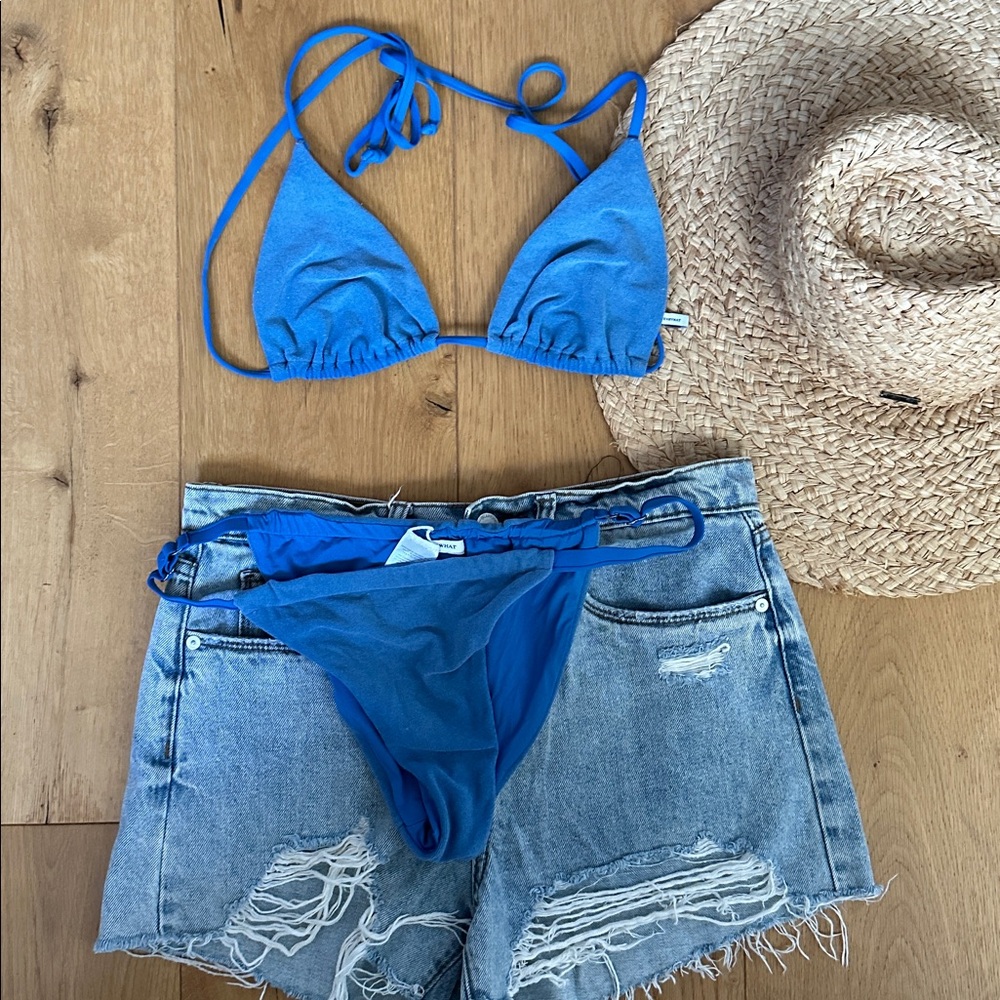 WeWoreWhat Blue Bikini Set